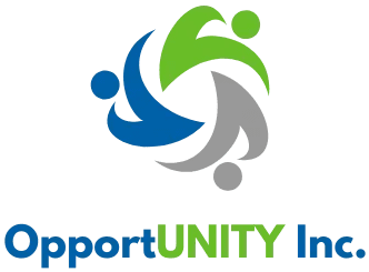 A logo of the support unity initiative.
